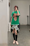 Walter Van BeirendonCK T-shirt AW22-23 8018 Green